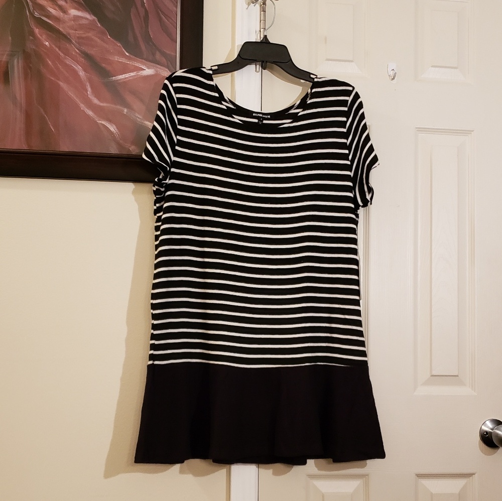 Hye Park & Lune Black/White Comfy Soft Abel Dress or Top - Picture 4 of 8